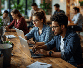 Creative team working on boutique agency websites